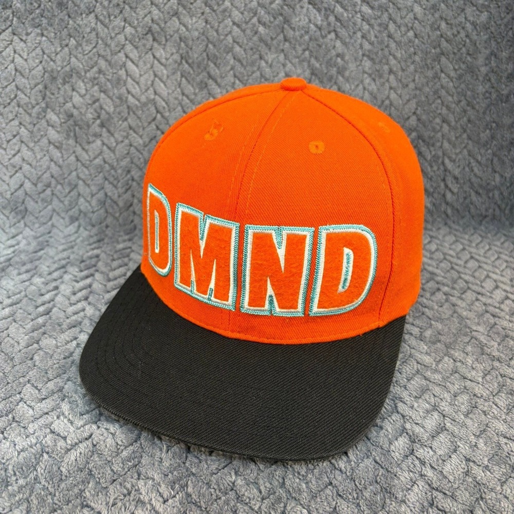 Diamond Supply Co DMND Snapback Flat Brim OSFA Orange Black Hat